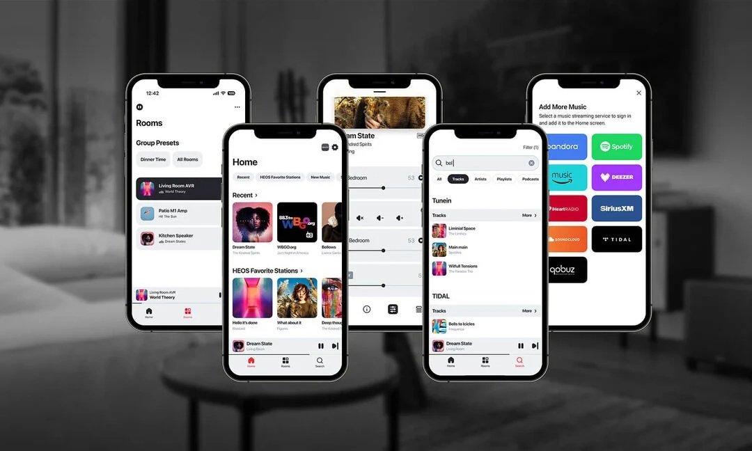 Denon HEOS whole-house audio video home theater Integral Home Technology Tampa St. Petersburg Clearwater